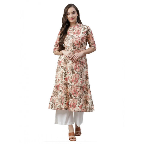 Generic Women's Cotton Printed Floral Print Kurti (Multicolor, Cotton) Generic Women's Cotton Printed Floral Print Kurti (Multicolor, Cotton)