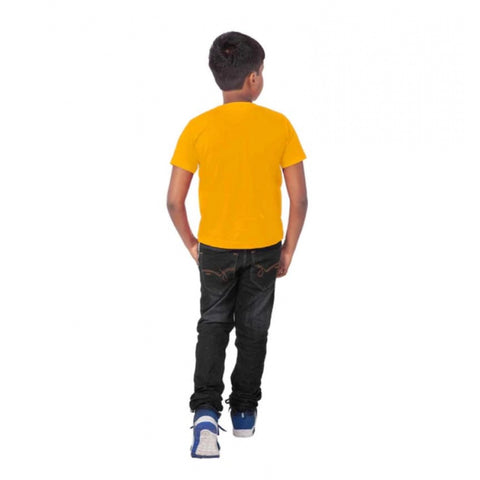 Generic Boys Cotton Will Be Cool Half Sleeve TShirt (Mustard) Generic Boys Cotton Will Be Cool Half Sleeve TShirt (Mustard)