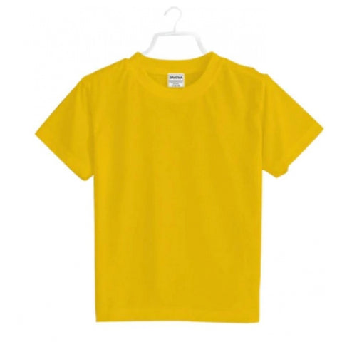 Generic Boys Cotton Plain Half Sleeve TShirt (Yellow) Generic Boys Cotton Plain Half Sleeve TShirt (Yellow)