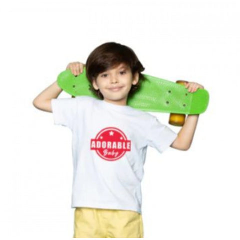 Generic Boys Cotton Adorable Baby Half Sleeve TShirt (White) Generic Boys Cotton Adorable Baby Half Sleeve TShirt (White)