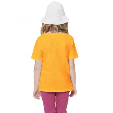 Generic Girls Cotton Akashi Half Sleeve TShirt (Yellow) Generic Girls Cotton Akashi Half Sleeve TShirt (Yellow)