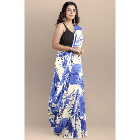 Generic Women's Joya Silk Saree with Blouse (Blue, 5-6 Mtrs) Generic Women's Joya Silk Saree with Blouse (Blue, 5-6 Mtrs)