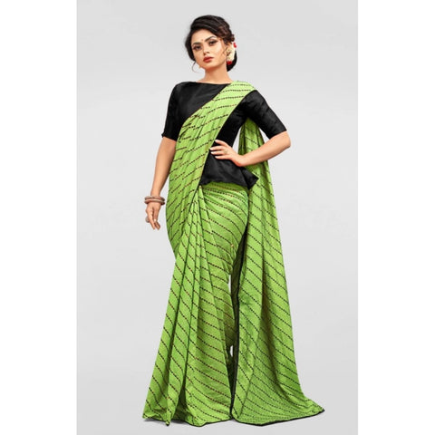 Generic Women's Vichitra Saree with Blouse (LightGreen, 5-6 Mtrs) Generic Women's Vichitra Saree with Blouse (LightGreen, 5-6 Mtrs)