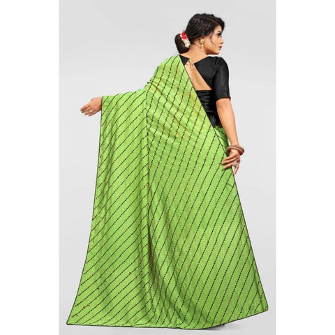 Generic Women's Vichitra Saree with Blouse (LightGreen, 5-6 Mtrs) Generic Women's Vichitra Saree with Blouse (LightGreen, 5-6 Mtrs)