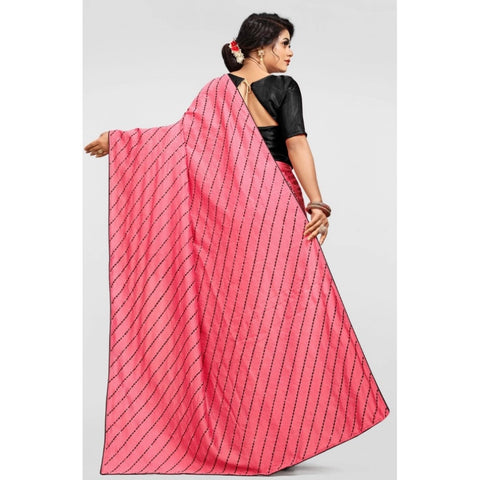 Generic Women's Vichitra Saree with Blouse (Gajari, 5-6 Mtrs) Generic Women's Vichitra Saree with Blouse (Gajari, 5-6 Mtrs)