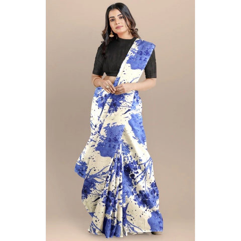 Generic Women's Joya Silk Saree with Blouse (Blue, 5-6 Mtrs) Generic Women's Joya Silk Saree with Blouse (Blue, 5-6 Mtrs)