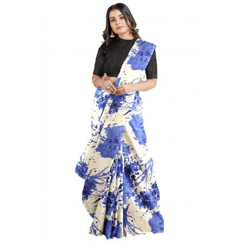 Generic Women's Joya Silk Saree with Blouse (Blue, 5-6 Mtrs) Generic Women's Joya Silk Saree with Blouse (Blue, 5-6 Mtrs)