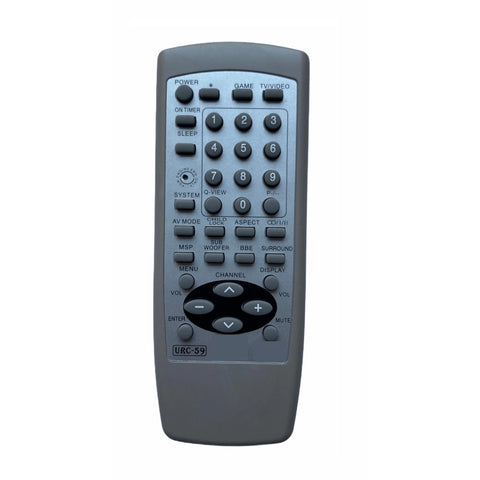 Generic CRT TV Remote No. URC59, Compatible with Aiwa CRT TV Remote (Exactly Same Remote will Only Work) Generic CRT TV Remote No. URC59, Compatible with Aiwa CRT TV Remote (Exactly Same Remote will Only Work)