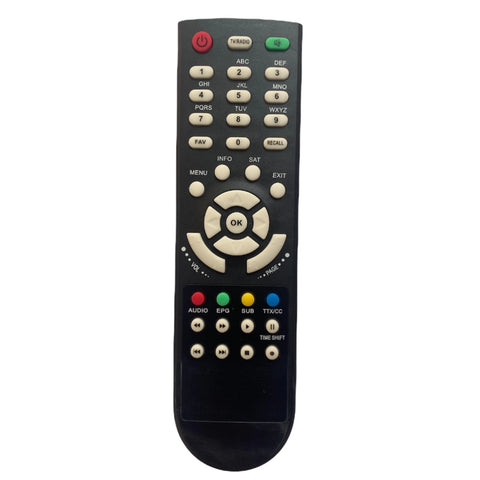 Generic DTH Set Top Box Remote with Time and Shift Function, Compatible with DVB (Free Dish) Set Top Box Remote (Exactly Same Remote will Only Work) Generic DTH Set Top Box Remote with Time and Shift Function, Compatible with DVB (Free Dish) Set Top Box Remote (Exactly Same Remote will Only Work)