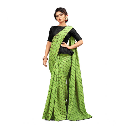 Generic Women's Vichitra Saree with Blouse (LightGreen, 5-6 Mtrs) Generic Women's Vichitra Saree with Blouse (LightGreen, 5-6 Mtrs)