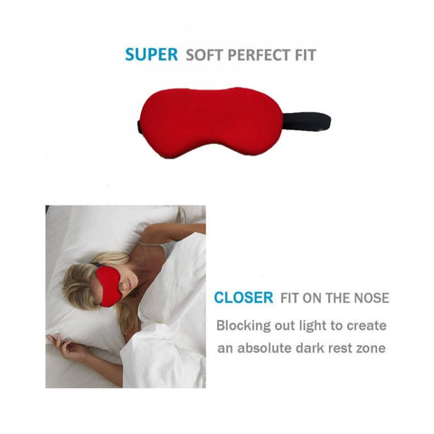 Generic Solid Lycra Foam Eyemasks (Red) Generic Solid Lycra Foam Eyemasks (Red)