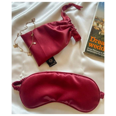 Generic Solid Satin Silk Eyemasks (Maroon) Generic Solid Satin Silk Eyemasks (Maroon)