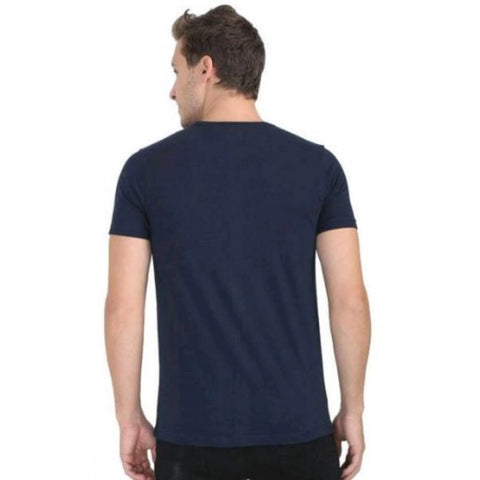 Generic Men's Casual Short Sleeves Cotton Round Neck T-shirt (Navy blue) Generic Men's Casual Short Sleeves Cotton Round Neck T-shirt (Navy blue)