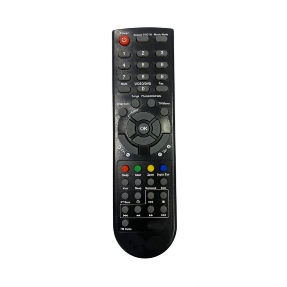 Generic Remote No. 1070 Compatible-Replacement for Onida LCD-LED TV Remote Control (Black)