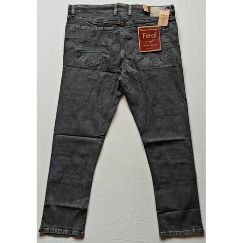 Generic Men's Cotton Blended Solid Plus Size Jeans (Dark Grey) Generic Men's Cotton Blended Solid Plus Size Jeans (Dark Grey)