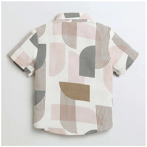 Generic Boy's Cotton Blend Printed Short Sleeve Shirt (MultiColor) Generic Boy's Cotton Blend Printed Short Sleeve Shirt (MultiColor)