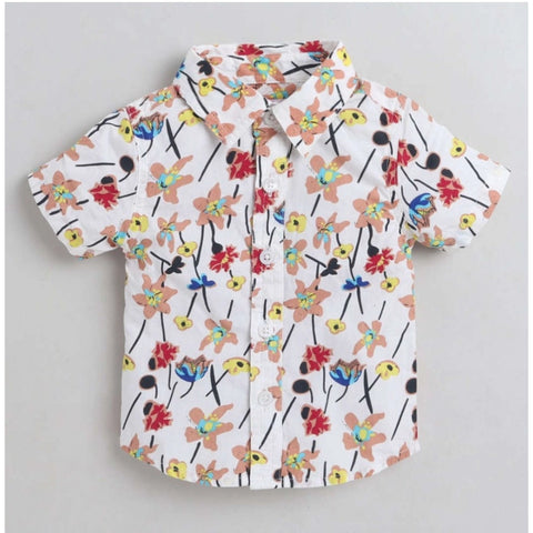 Generic Boy's Cotton Blend Printed Short Sleeve Shirt (MultiColor) Generic Boy's Cotton Blend Printed Short Sleeve Shirt (MultiColor)