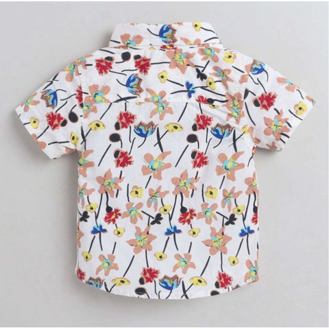 Generic Boy's Cotton Blend Printed Short Sleeve Shirt (MultiColor) Generic Boy's Cotton Blend Printed Short Sleeve Shirt (MultiColor)