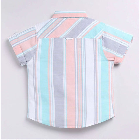 Generic Boy's Cotton Blend Printed Short Sleeve Shirt (MultiColor) Generic Boy's Cotton Blend Printed Short Sleeve Shirt (MultiColor)