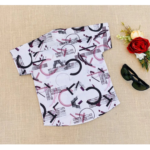 Generic Boy's Cotton Blend Printed Short Sleeve Shirt (MultiColor) Generic Boy's Cotton Blend Printed Short Sleeve Shirt (MultiColor)