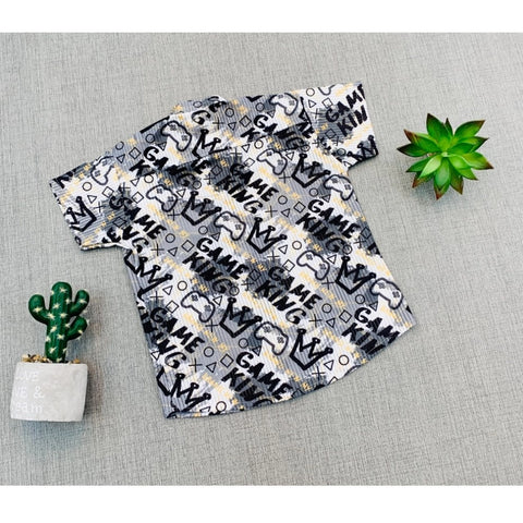 Generic Boy's Cotton Blend Printed Short Sleeve Shirt (MultiColor) Generic Boy's Cotton Blend Printed Short Sleeve Shirt (MultiColor)