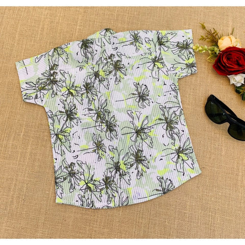 Generic Boy's Cotton Blend Printed Short Sleeve Shirt (MultiColor) Generic Boy's Cotton Blend Printed Short Sleeve Shirt (MultiColor)