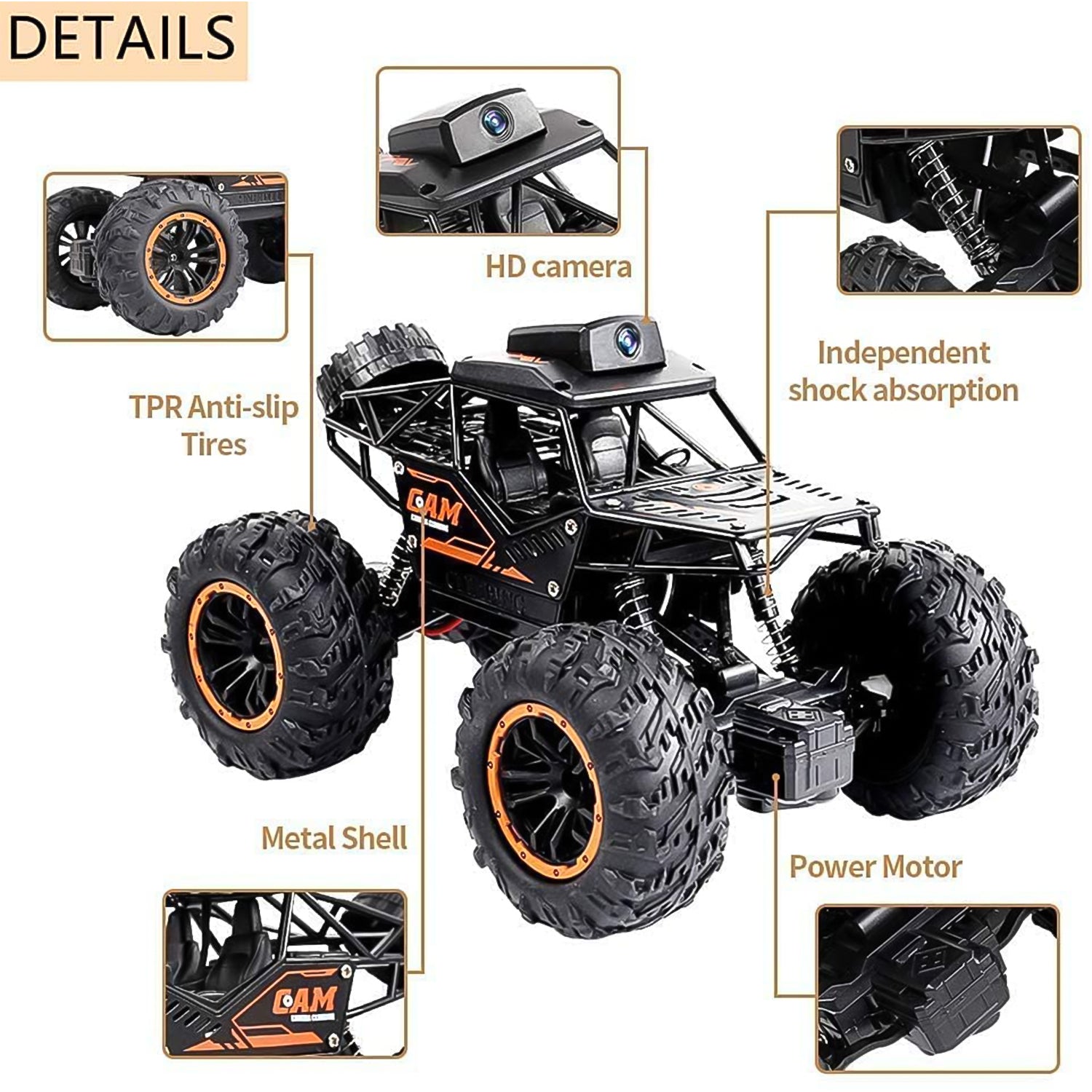 Remote Control Off-Road Truck with HD Camera