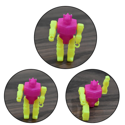 Collection of 30 small robot toys for imaginative play