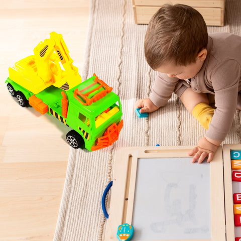 Kids toy dumper truck with JCB design