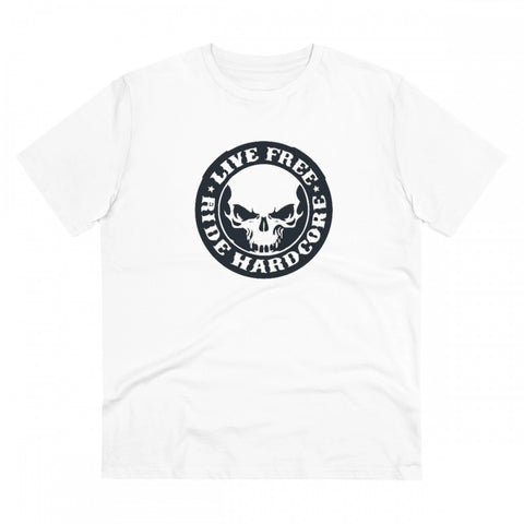 Generic Men's PC Cotton Bike Ride Design Printed T Shirt (Color: White, Thread Count: 180GSM)