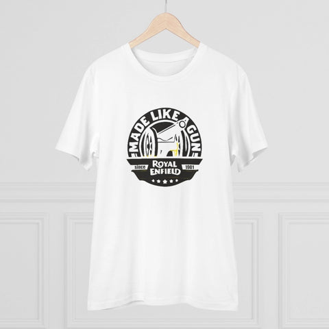 Generic Men's PC Cotton Bike Ride Design Printed T Shirt (Color: White, Thread Count: 180GSM)