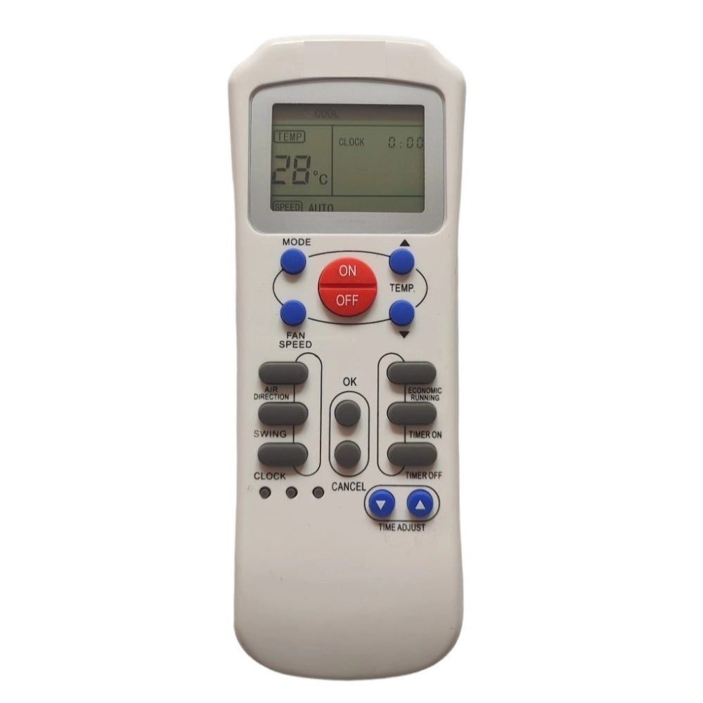 Generic Remote No. 125, Compatible with Aux AC Remote Control (Exactly Same Remote will Only Work)