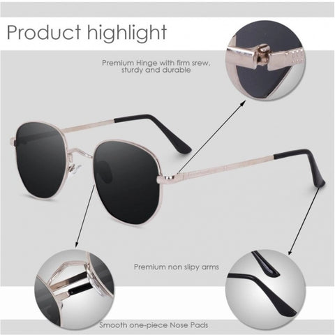 Generic Pack Of 2 Classic Unisex UV400 Protection Sunglasses (MultiColor)