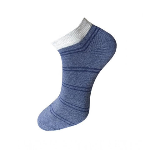 Generic 3_Pair Set Unisex Casual Cotton Striped Ankle Length Socks (Multicolor)
