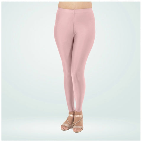 Generic Women's Cotton Blended Solid Shimmer Ankle leggings (Onion)