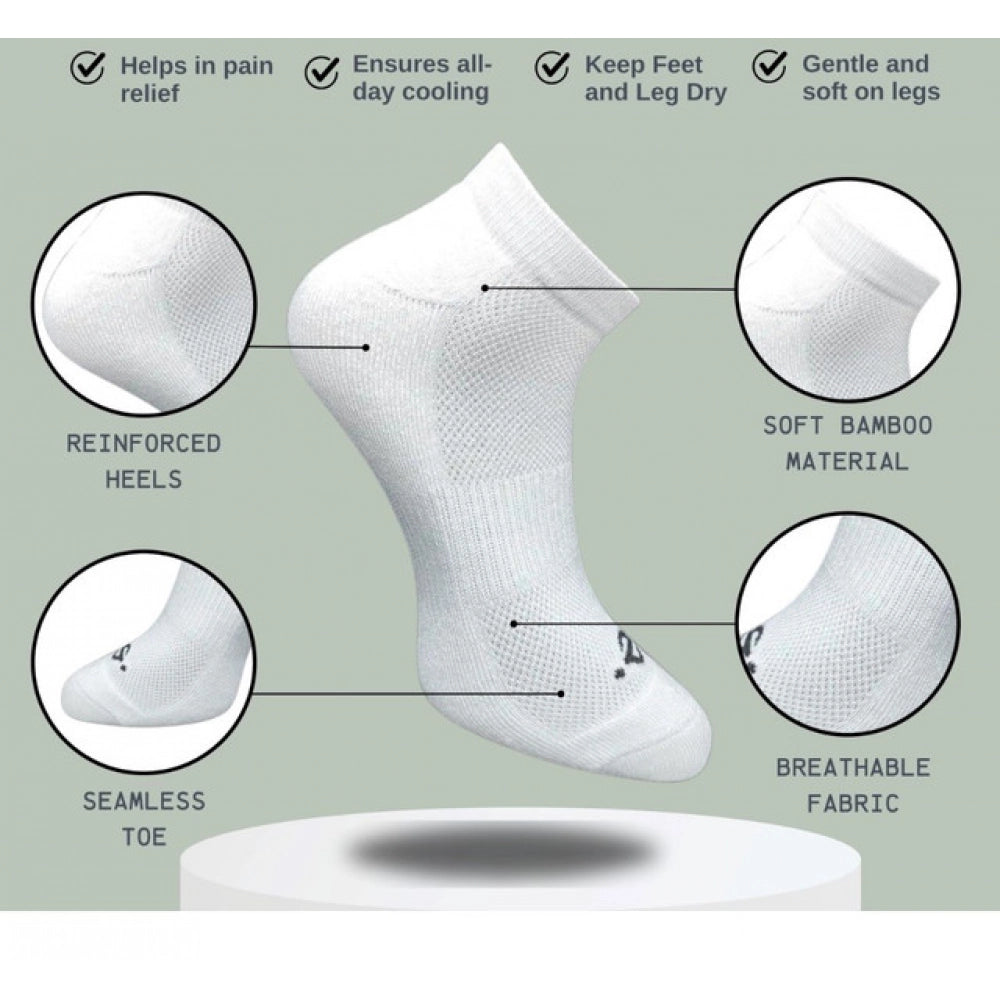 Generic 3_Pair Set Unisex Casual Cotton Printed Low Cut Socks (Multicolor)