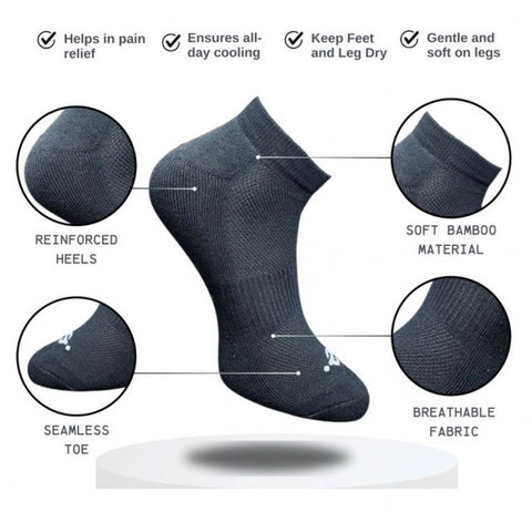 Generic 3_Pair Set Unisex Casual Cotton Printed Low Cut Socks (Multicolor)