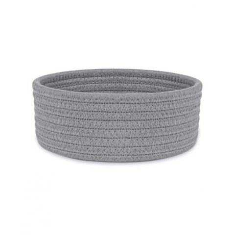 Generic Cotton 8x3 Inch Round 1 Pcs Bedside Organizer (Gray)