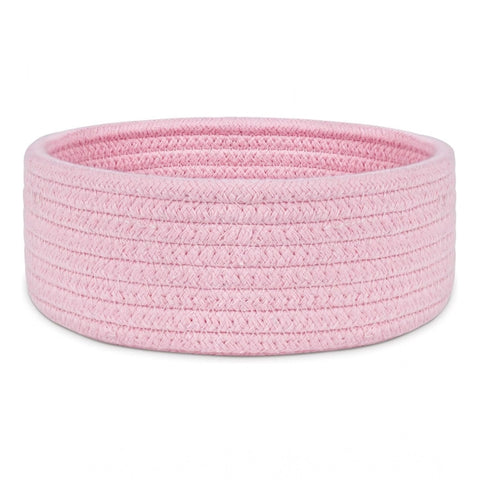 Generic Cotton 8x3 Inch Round 1 Pcs Bedside Organizer (Pink)