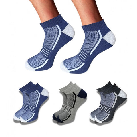 Generic 3_Pair Set Unisex Casual Cotton Printed Low Cut Socks (Multicolor)