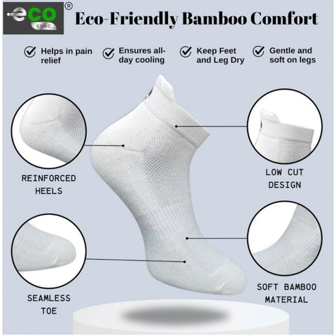 Generic 4_Pair Set Unisex Casual Cotton Printed Ankle Length Socks (Multicolor)