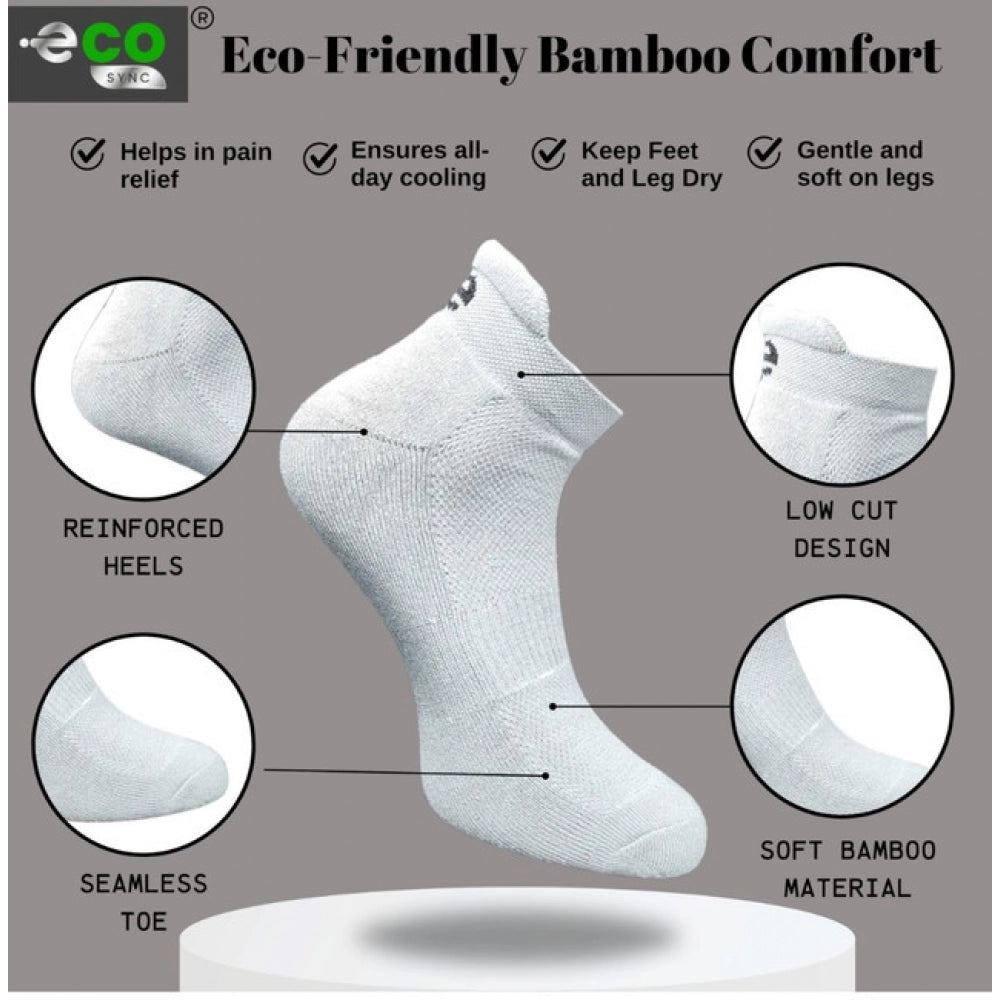 Generic 4_Pair Set Unisex Casual Cotton Printed Ankle Length Socks (Multicolor)