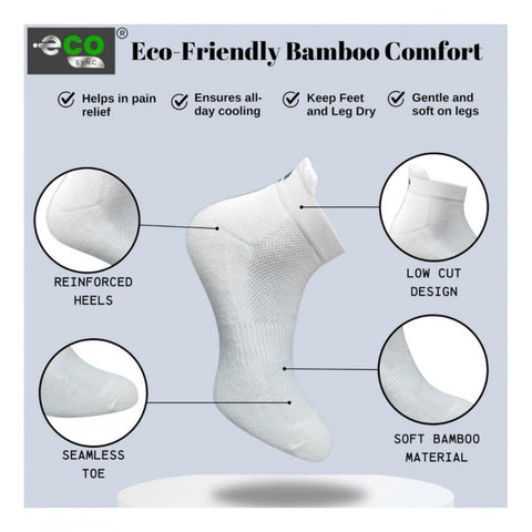 Generic 4_Pair Set Unisex Casual Cotton Printed Ankle Length Socks (Multicolor)