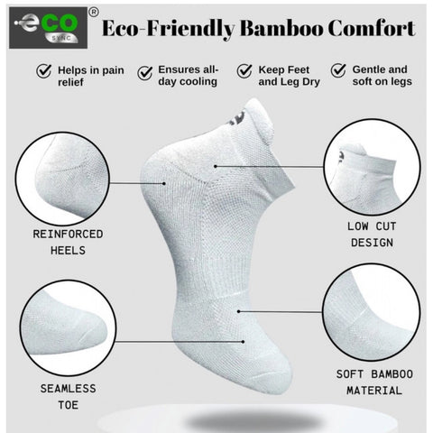 Generic 4_Pair Set Unisex Casual Cotton Printed Ankle Length Socks (Multicolor)