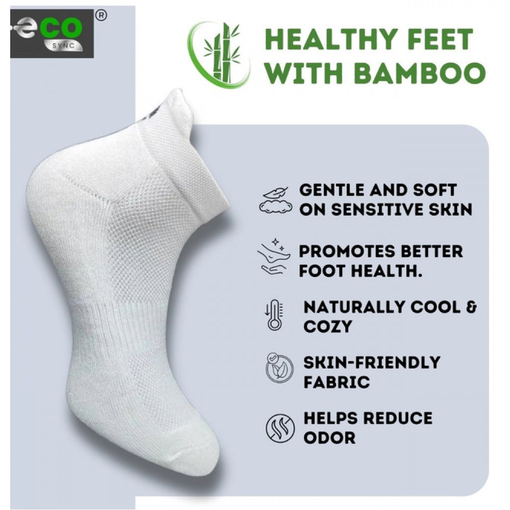 Generic 4_Pair Set Unisex Casual Cotton Printed Ankle Length Socks (Multicolor)