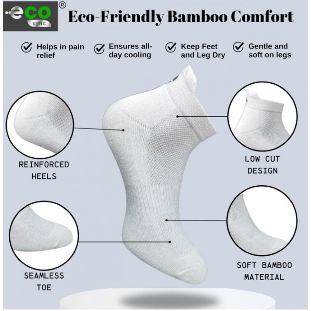 Generic 4_Pair Set Unisex Casual Cotton Printed Ankle Length Socks (Multicolor)