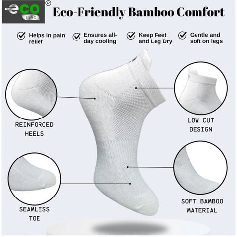 Generic 4_Pair Set Unisex Casual Cotton Printed Ankle Length Socks (Multicolor)