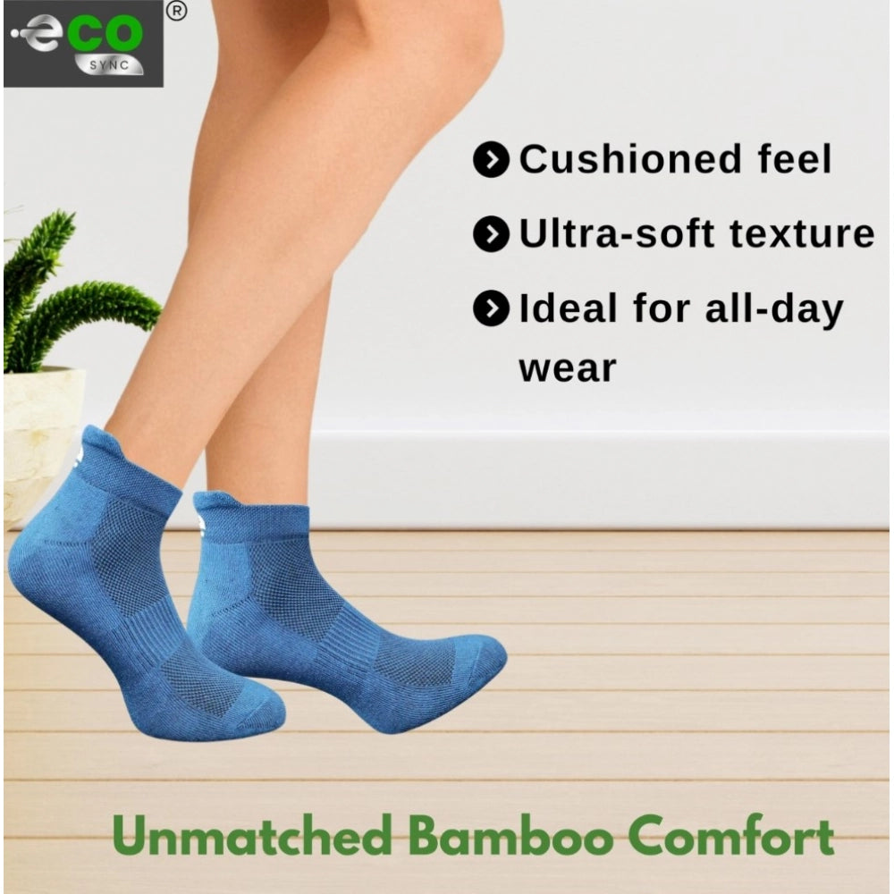 Generic 4_Pair Set Unisex Casual Cotton Printed Ankle Length Socks (Multicolor)