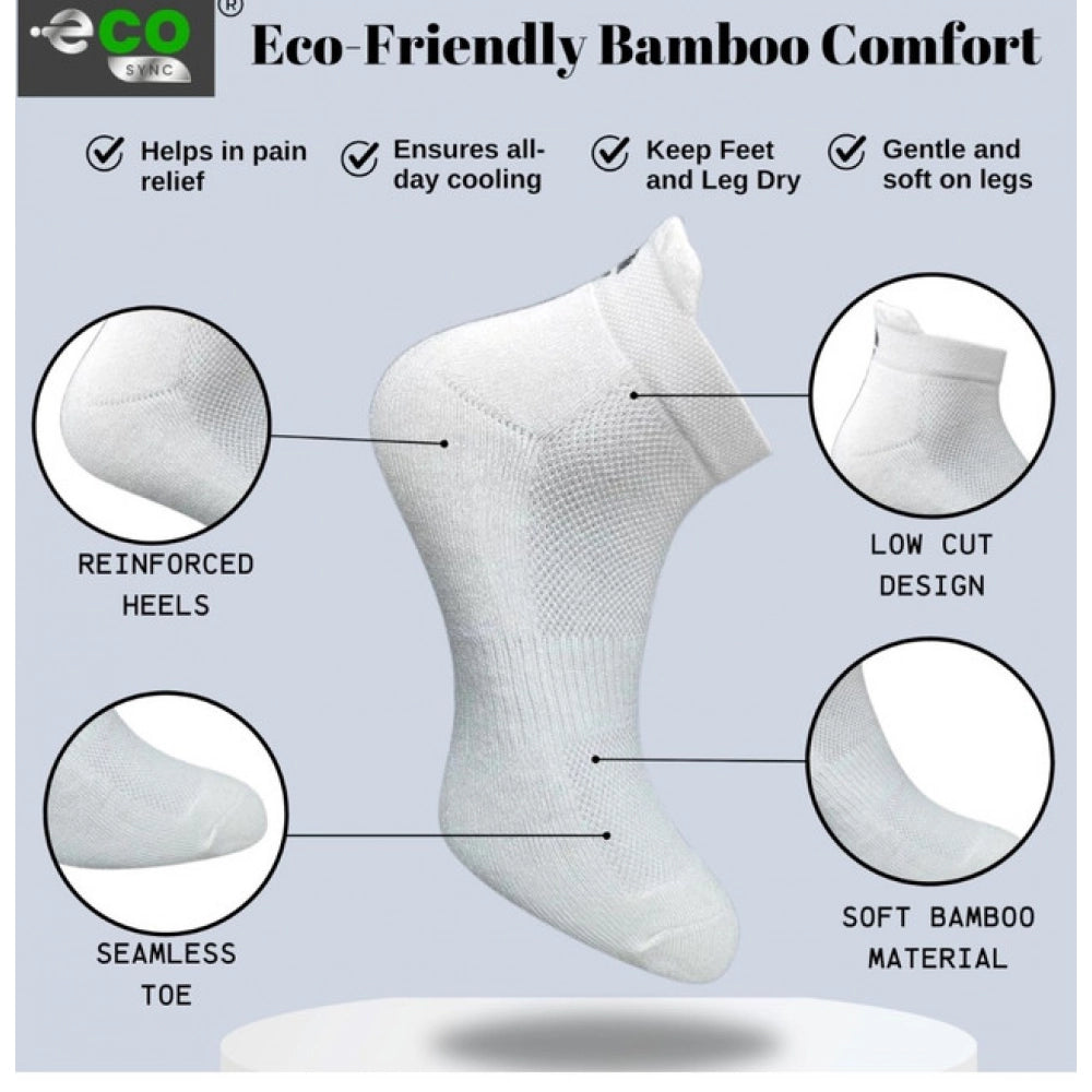 Generic 4_Pair Set Unisex Casual Cotton Printed Ankle Length Socks (Multicolor)